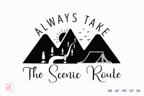 Review: Always Take the Scenic Route SVG for Embroidery