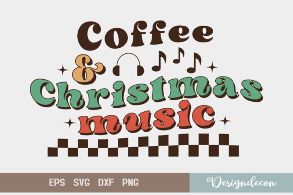 Reviewing Coffee Christmas Music Sublimation Svg